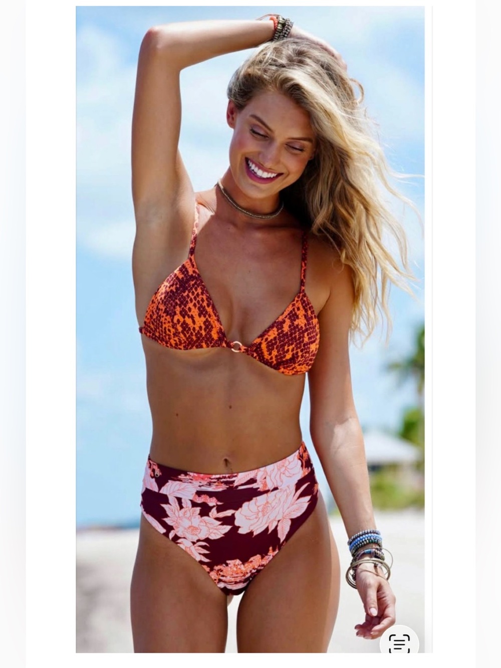 Maaji Snake Charmer Reversible Bikini Bottoms.